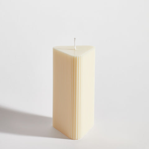 Tri-Ribbed Decorative Candle Tri-Ribbed Decorative Candle