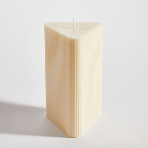 Tri-Ribbed Decorative Candle Tri-Ribbed Decorative Candle