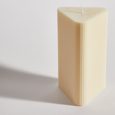 Tri-Ribbed Decorative Candle Tri-Ribbed Decorative Candle