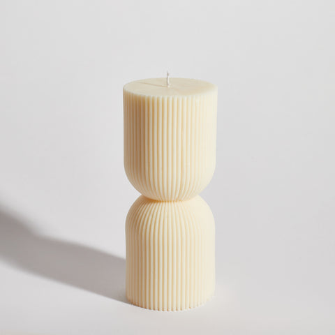 Cuffed Pillar Decorative Candle Cuffed Pillar Decorative Candle