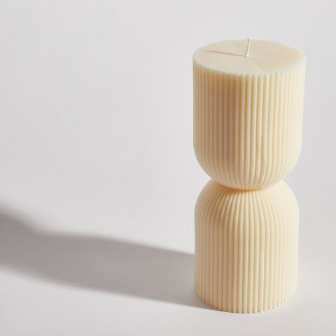 Cuffed Pillar Decorative Candle Cuffed Pillar Decorative Candle