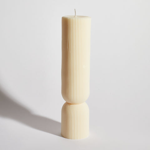 Cuffed Pillar Decorative Candle Cuffed Pillar Decorative Candle