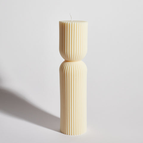 Cuffed Pillar Decorative Candle Cuffed Pillar Decorative Candle