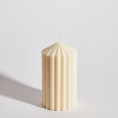Ribbed Temple Decorative Candle Ribbed Temple Decorative Candle