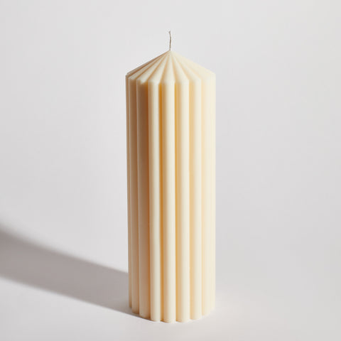 Ribbed Temple Decorative Candle Ribbed Temple Decorative Candle