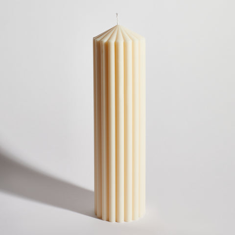 Ribbed Temple Decorative Candle Ribbed Temple Decorative Candle