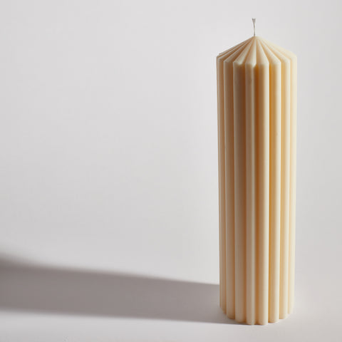 Ribbed Temple Decorative Candle Ribbed Temple Decorative Candle
