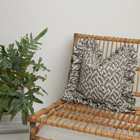 ‘Thunder’ Frill Cushion Cover ‘Thunder’ Frill Cushion Cover