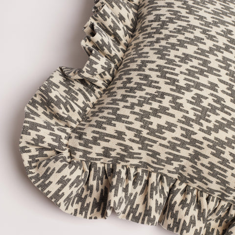 ‘Thunder’ Frill Cushion Cover ‘Thunder’ Frill Cushion Cover