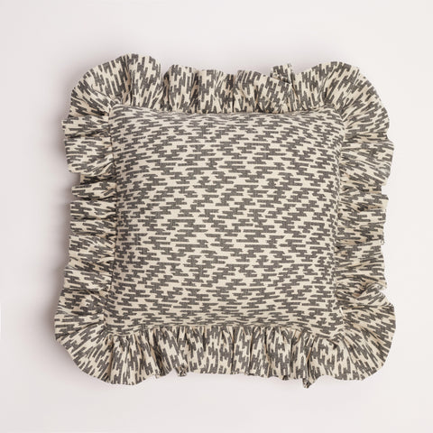 ‘Thunder’ Frill Cushion Cover ‘Thunder’ Frill Cushion Cover