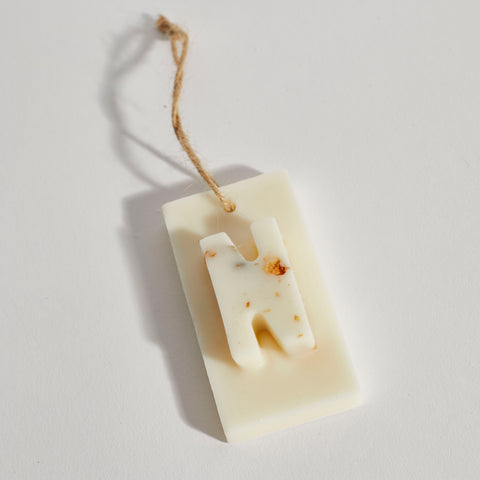 Boujie personalised scented tree decoration with initial N, handmade soy wax with dried botanicals, eco-friendly Christmas gift Boujie personalised scented tree decoration with initial N, handmade soy wax with dried botanicals, eco-friendly Christmas gift