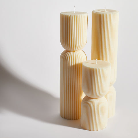 CUFFED PILLAR - DECORATIVE CANDLE