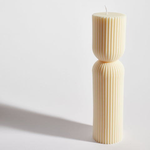 CUFFED PILLAR - DECORATIVE CANDLE