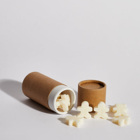 Boujie gingerbread men soy wax melts for cosy seasonal home fragrance.